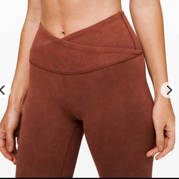 lululemon athletica Pants - Lululemon Cross Waist Band Leggings 12 Large